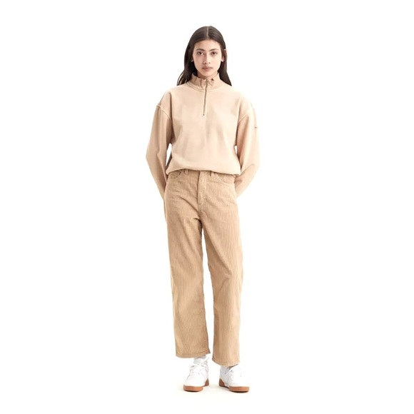 Levi’s CORDUROY RIBCAGE STRAIGHT
ANKLE WOMEN'S PANTS , sz 27 - Picture 13 of 13